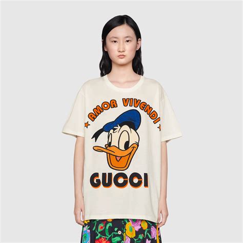 gucci donald duck t-shirt|t shirt Gucci donald noir.